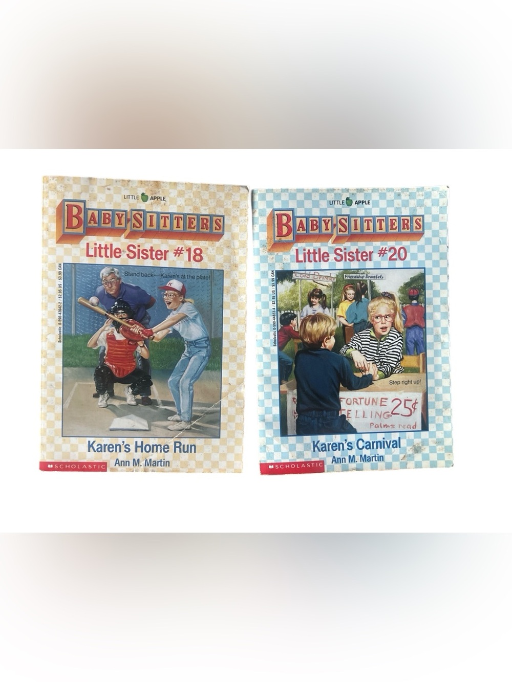Vintage Babysitter’s Club #18 & #20 First Scholastic printing: May 1991